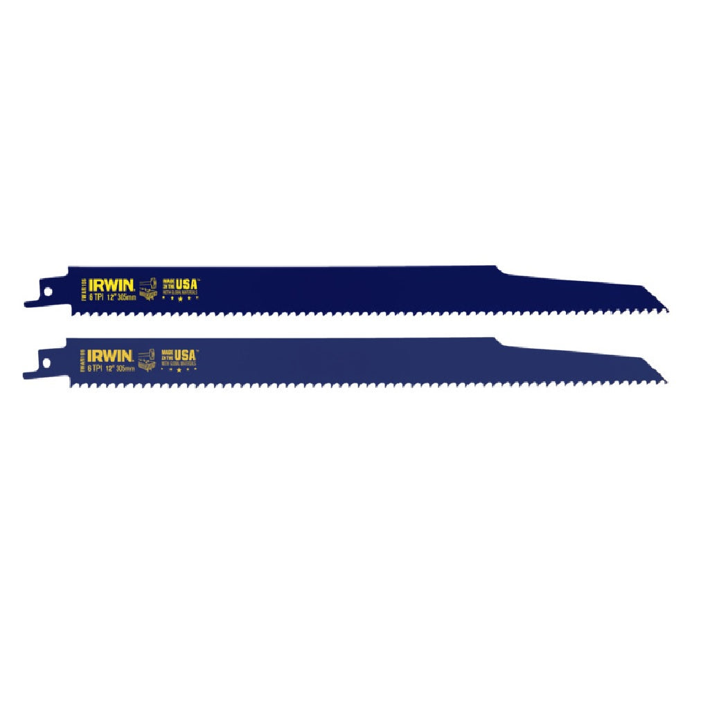 Irwin 2018875 Reciprocating Saw Blades, Bi-Metal, 12 Inch