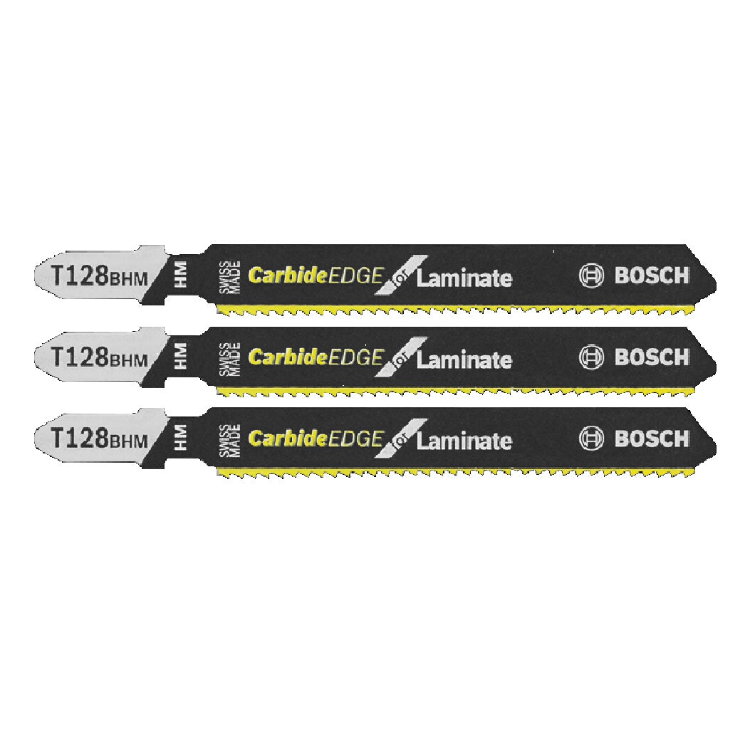 Bosch T128BHM3 Carbide Strip Special for Laminates T-Shank Jig Saw Blades