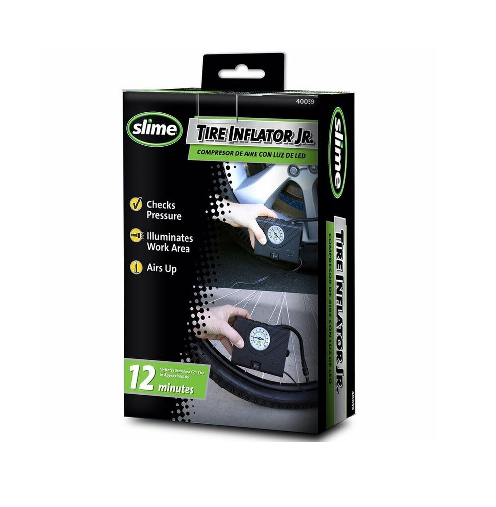 Slime 40059 Tire Inflator Jr. Tire Inflator/Gauge, 12 Volt — LIfe and Home