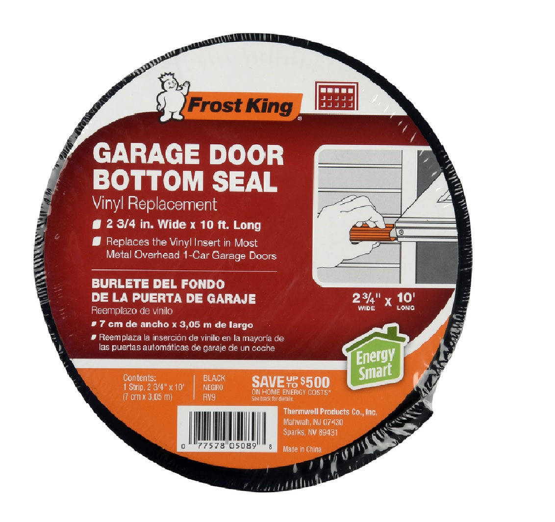 Frost King RV9 Vinyl Weather Seal, Black