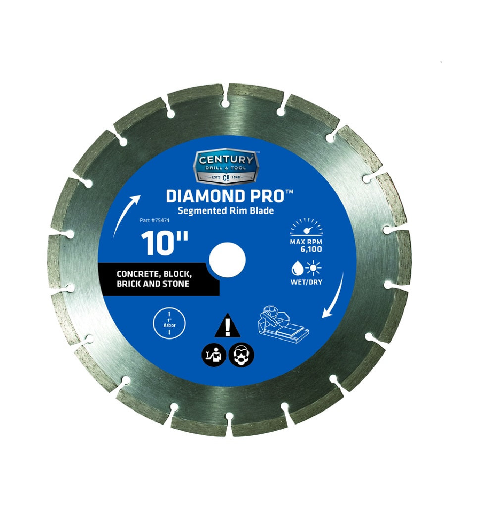Century Drill & Tool 75474 Segmented Rim Diamond Saw Blade