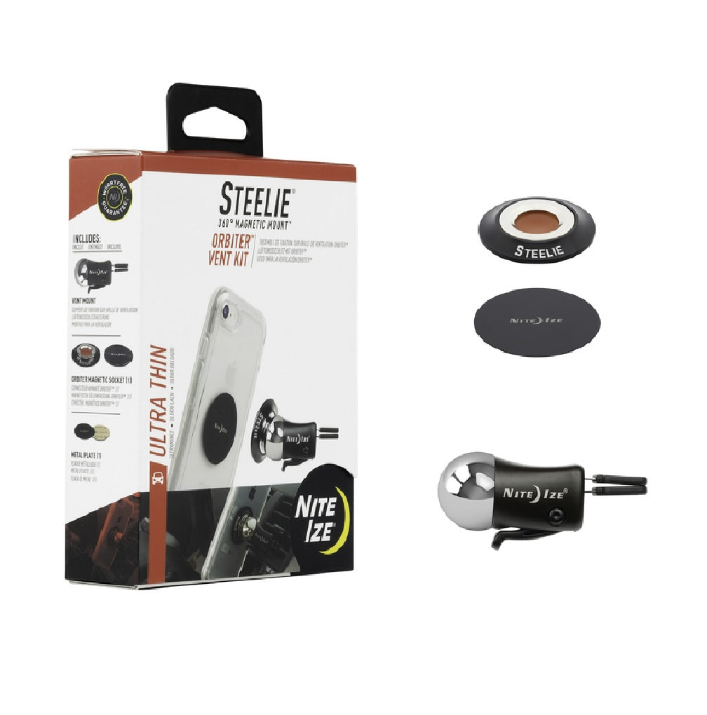 Nite Ize STOVK-01-R8 Steelie Vent Kit, Black