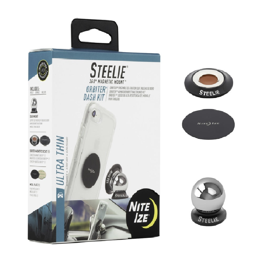 Nite Ize STODK-01-R8 Steelie Dash Kit, Black