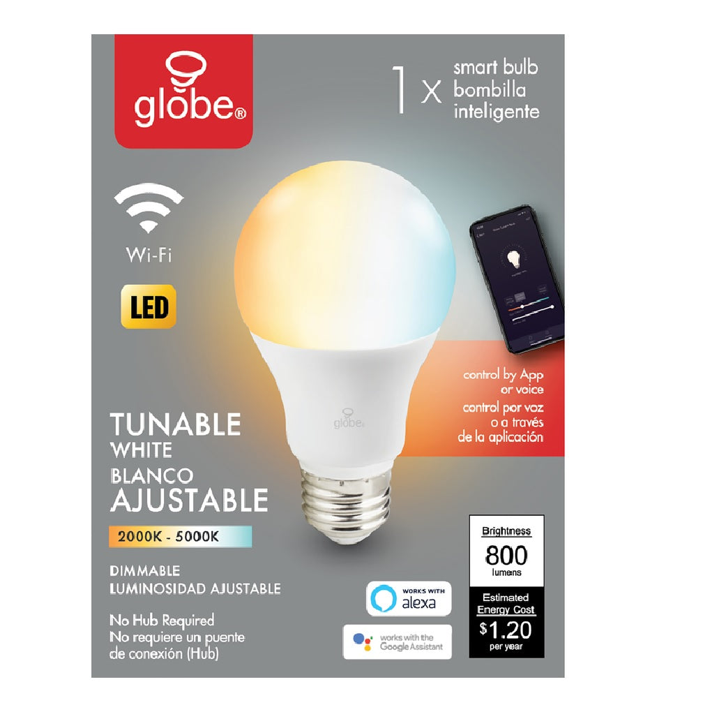 Globe 34211 A19 E26 (Medium) Smart WiFi LED Bulb