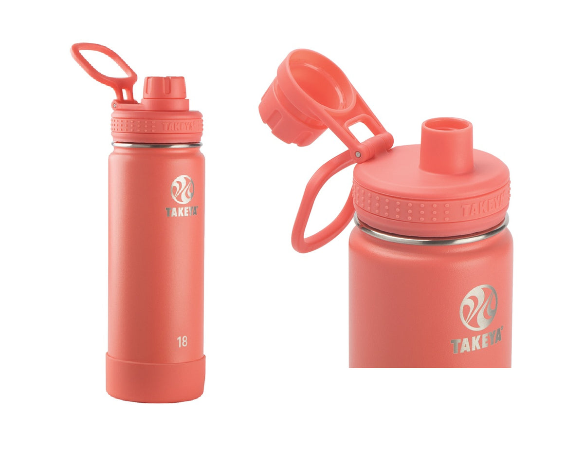 Takeya 51158 Actives Double Wall Water Bottle, 18 oz.