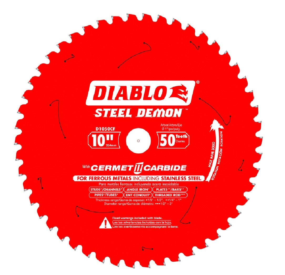 Diablo D1050CF Steel Demon Cermet Circular Saw Blade