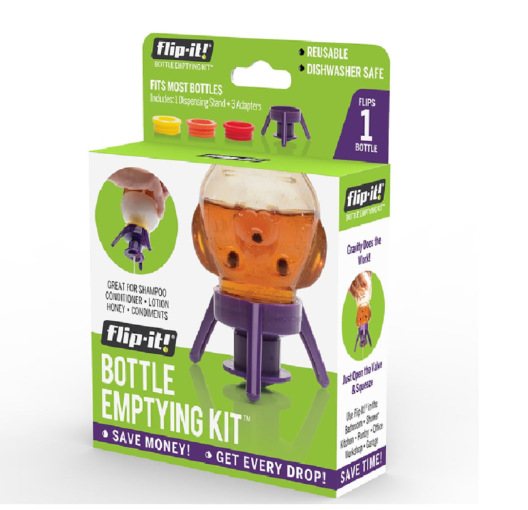 Flip-It FL4X1APB Bottle Emptying Kit, Purple
