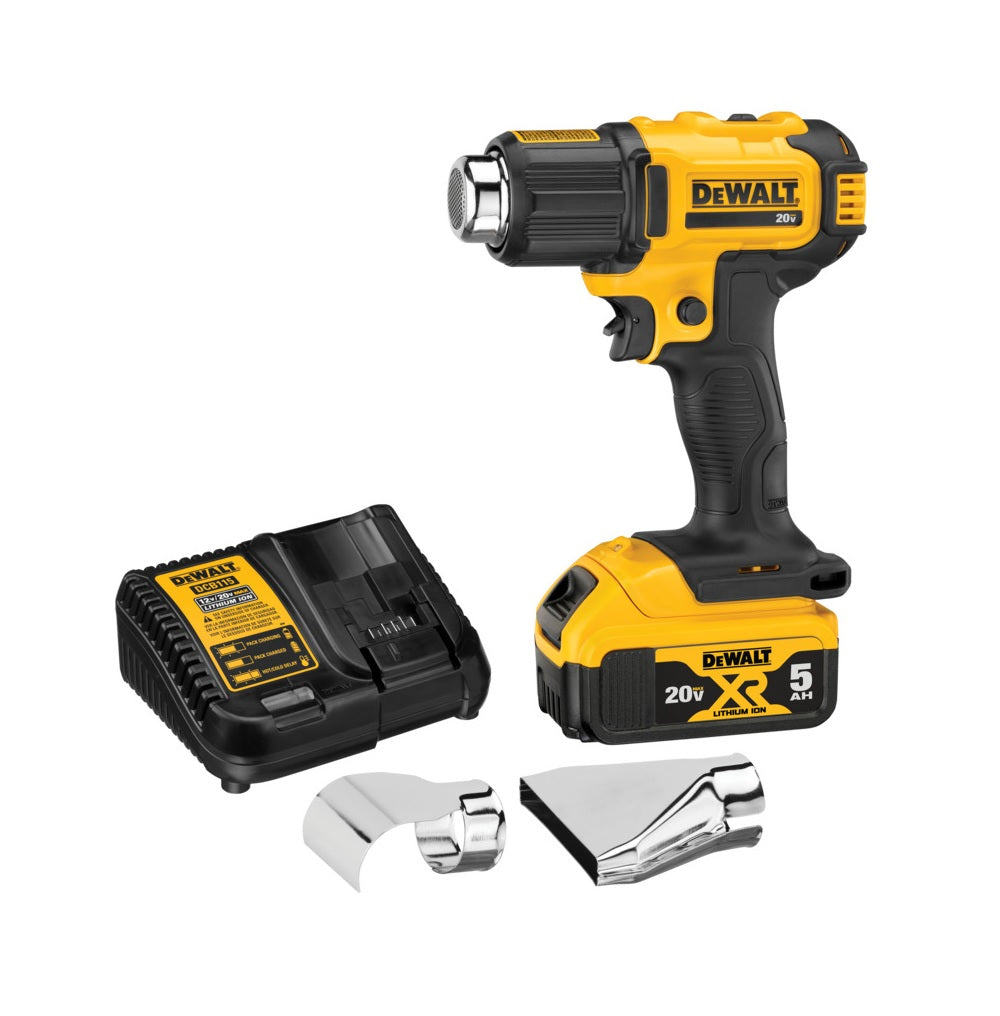 DeWalt DCE530P1 20V Max Cordless Heat Gun Kit, Yellow