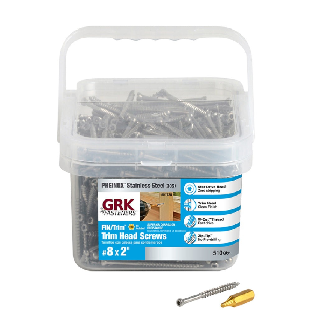 GRK Fasteners 61728 Star Trim Head Construction Screws