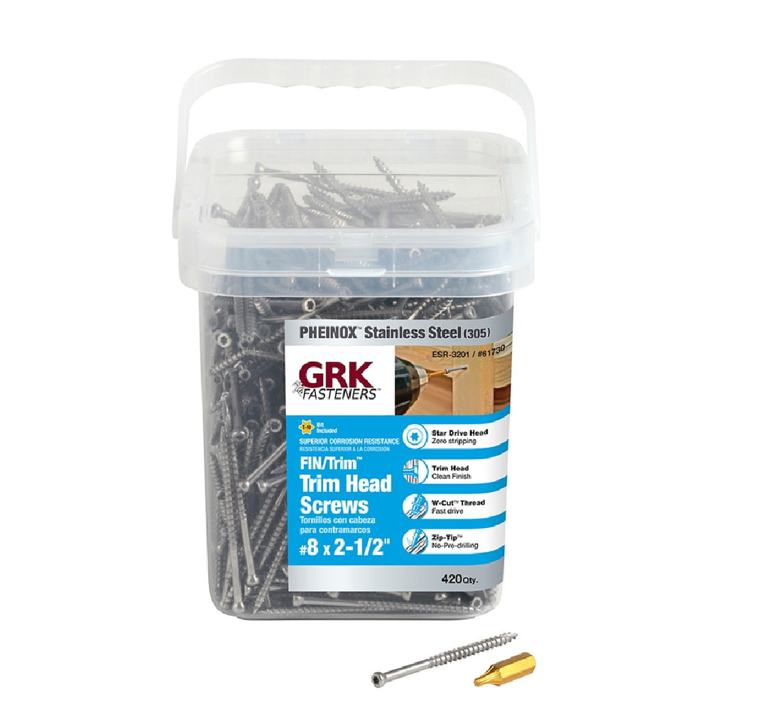 GRK Fasteners 61730 Star Trim Head Construction Screws