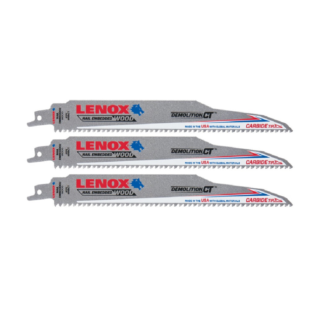 Lenox 2059102 Reciprocating Saw Blade, 6TPI