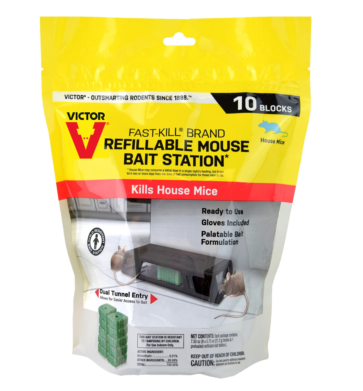 Victor M922 Fast-Kill Refillable Mouse Station