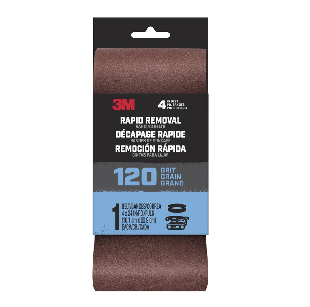 3M BELT4X241PK120 Rapid Removal Sanding Belt, 120 Grit