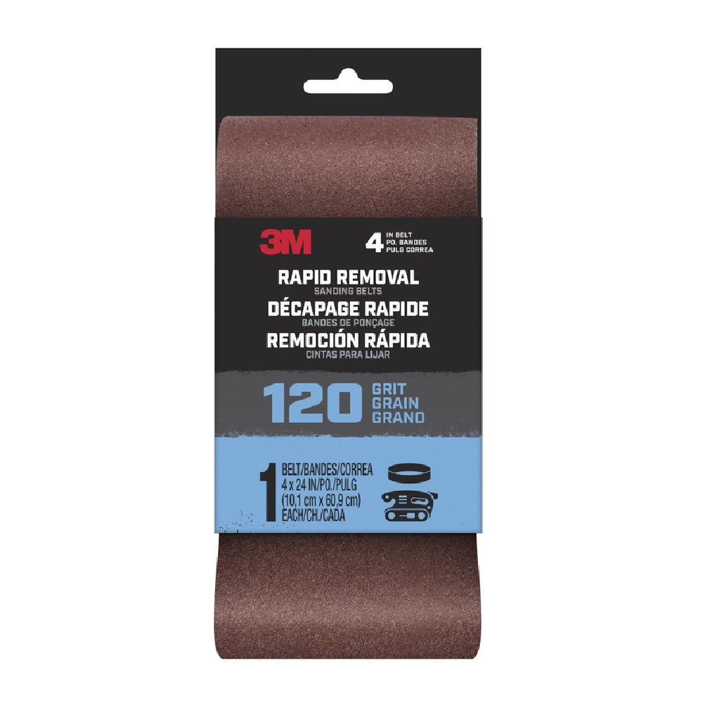 3M BELT4X361PK120 Rapid Removal Sanding Belt, 120 Grit