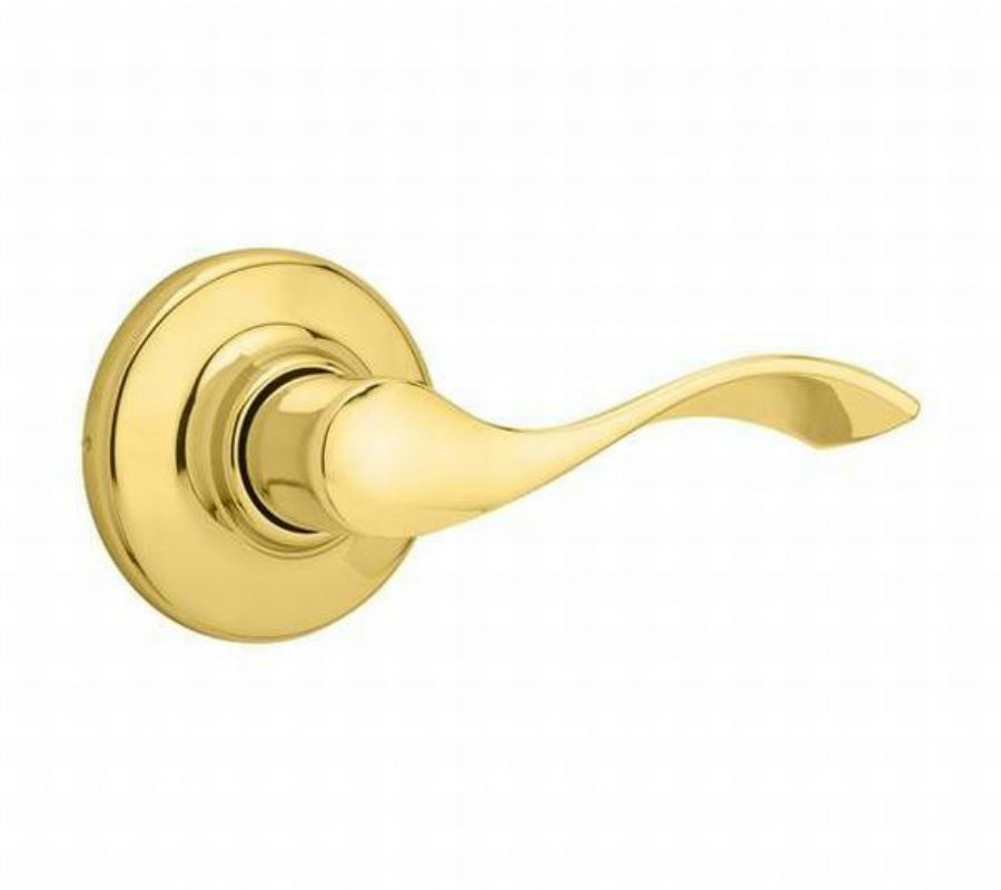 Kwikset 200BL-3V1 Balboa Passage Door Lock, Bright Brass