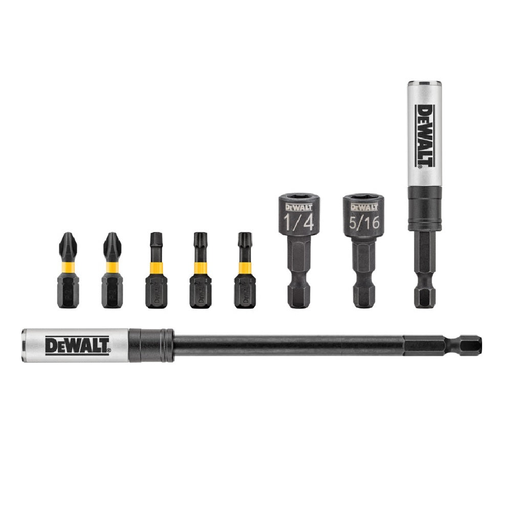 Dewalt DWAFTAS-9 Impact Driver Bit Set, 9 Pieces