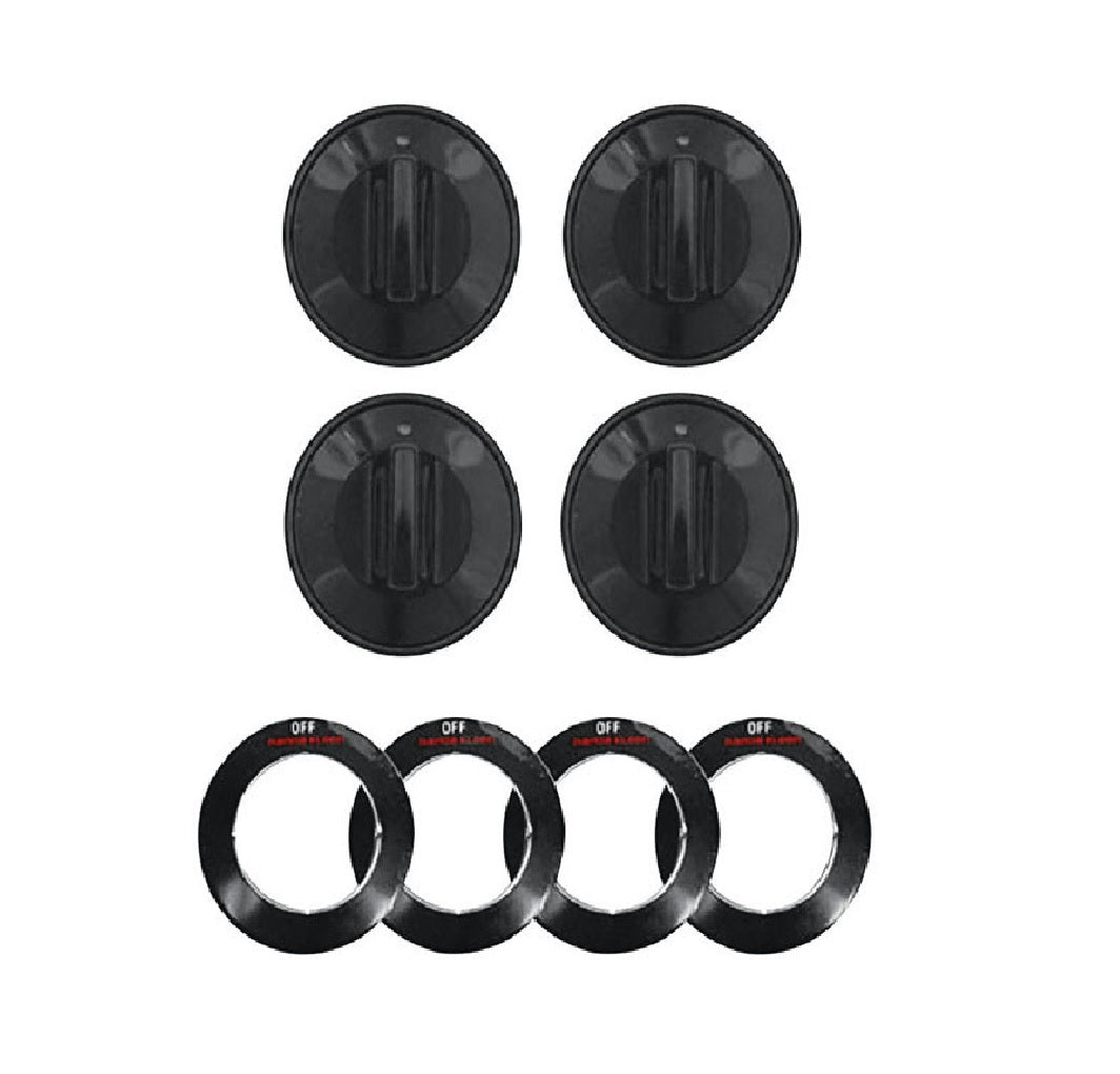 Range Kleen 8214 Replacement Knob Kit, Black