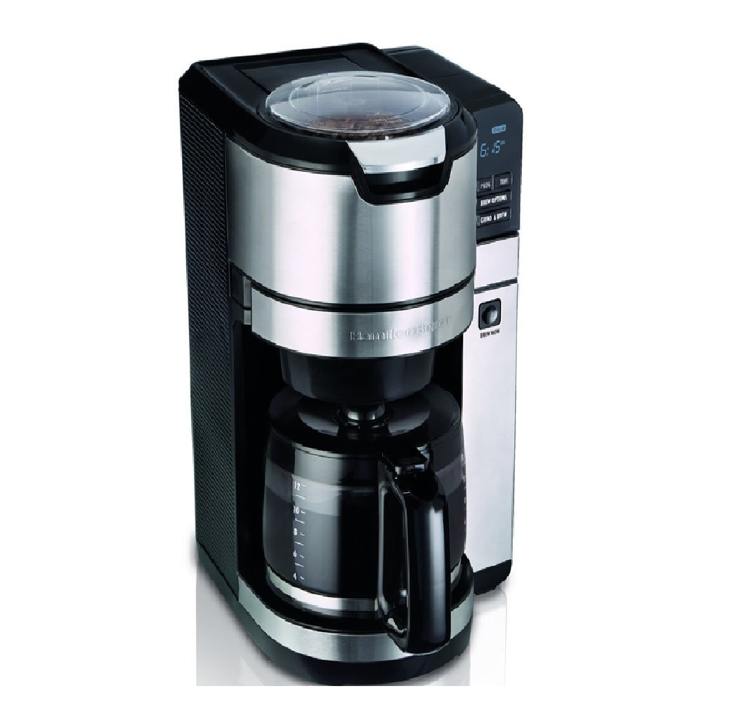 Hamilton Beach 45505 Programmable Coffee Maker, Black/Silver