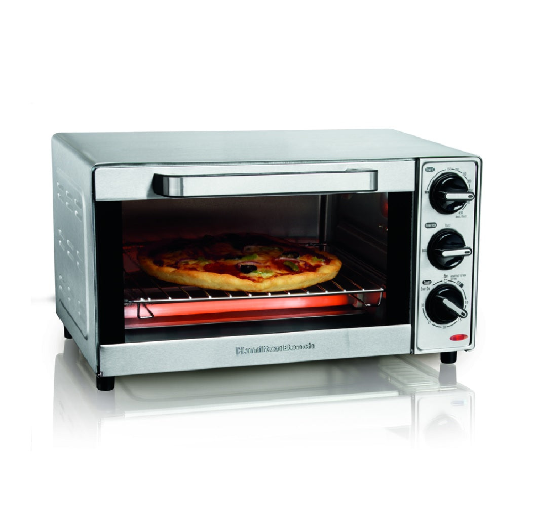 Hamilton Beach 31401 4 Slot Toaster Oven, Silver