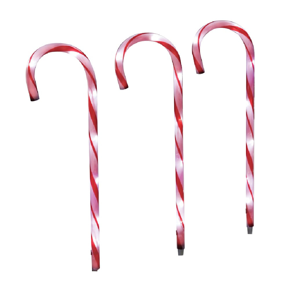 Celebrations 23213-71 Christmas Candy Cane LED Pathway Markers