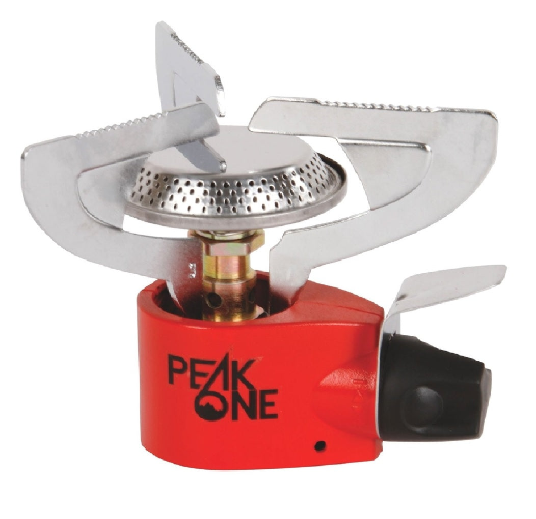 Coleman 2000038017 Peak One Butane Camping Stove, Black/Red