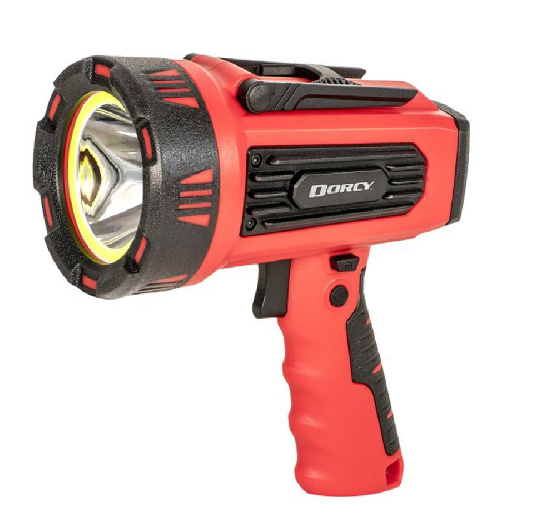 Dorcy 41-4356 Rechargeable Spotlight, Black/Red