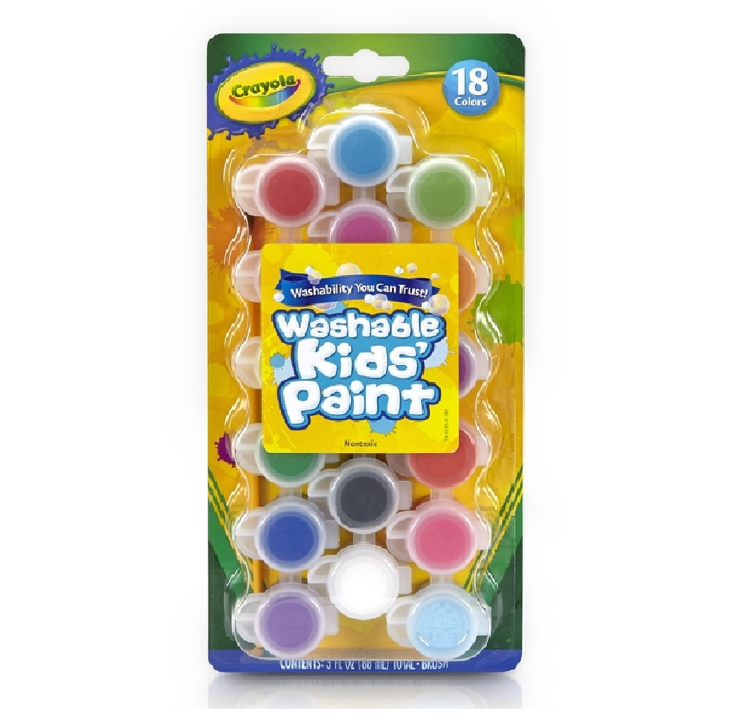 Crayola 54-0125 Kids Washable Paint Set, Multicolor