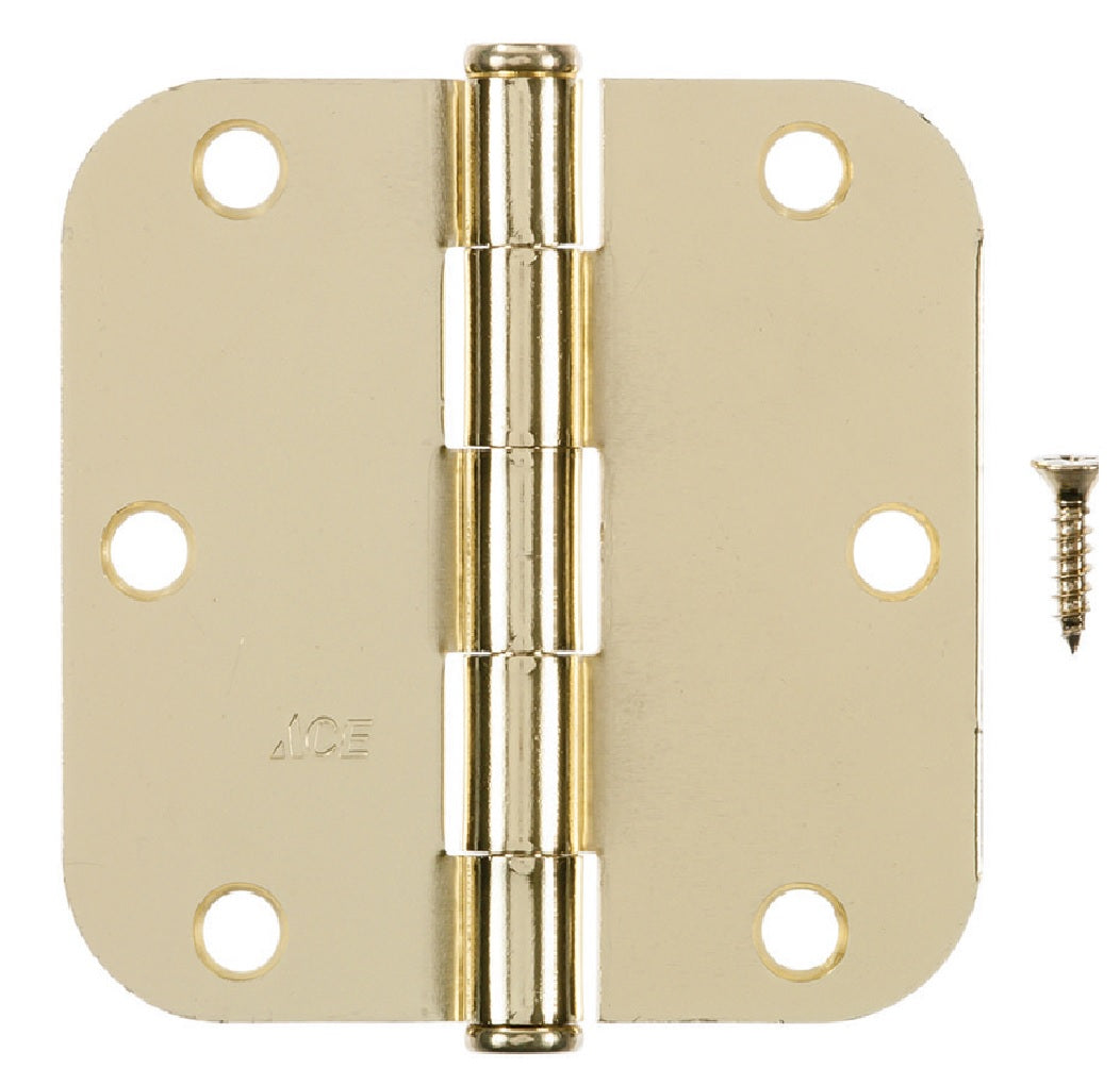 Hampton 01-3550-192 Residential Door Hinge, Bright Brass