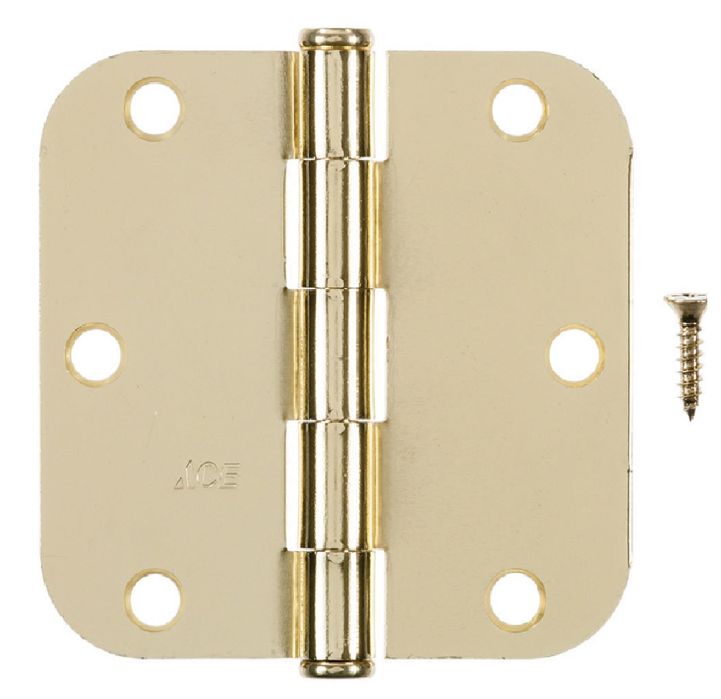 Hampton 01-3550-192 Residential Door Hinge, Bright Brass