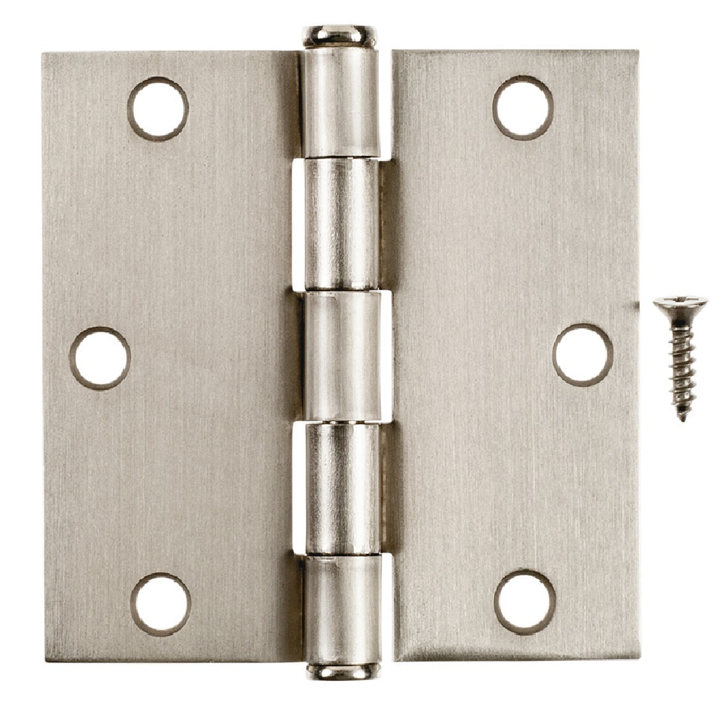 Hampton 01-3550-193 Residential Door Hinge, Satin Nickel