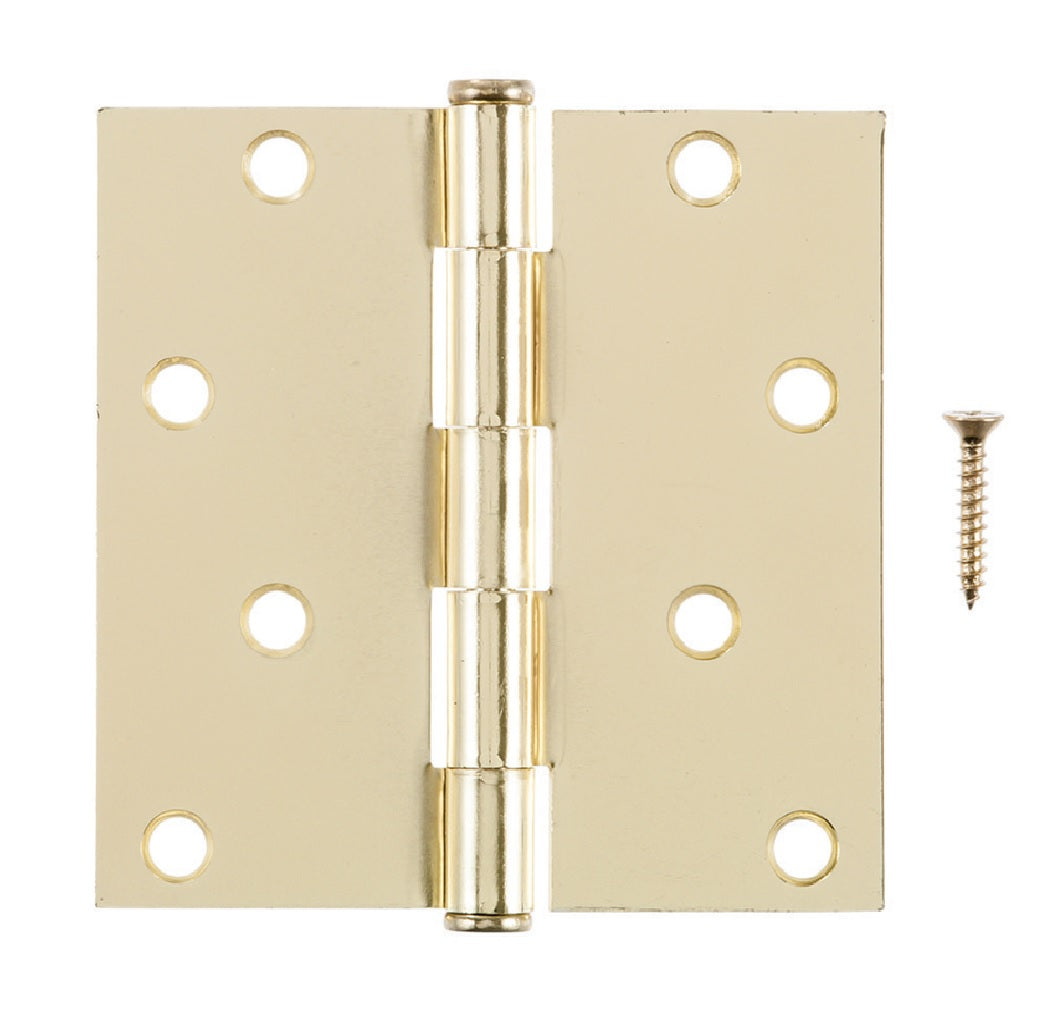Hampton 01-3550-290 Residential Door Hinge, Bright Brass