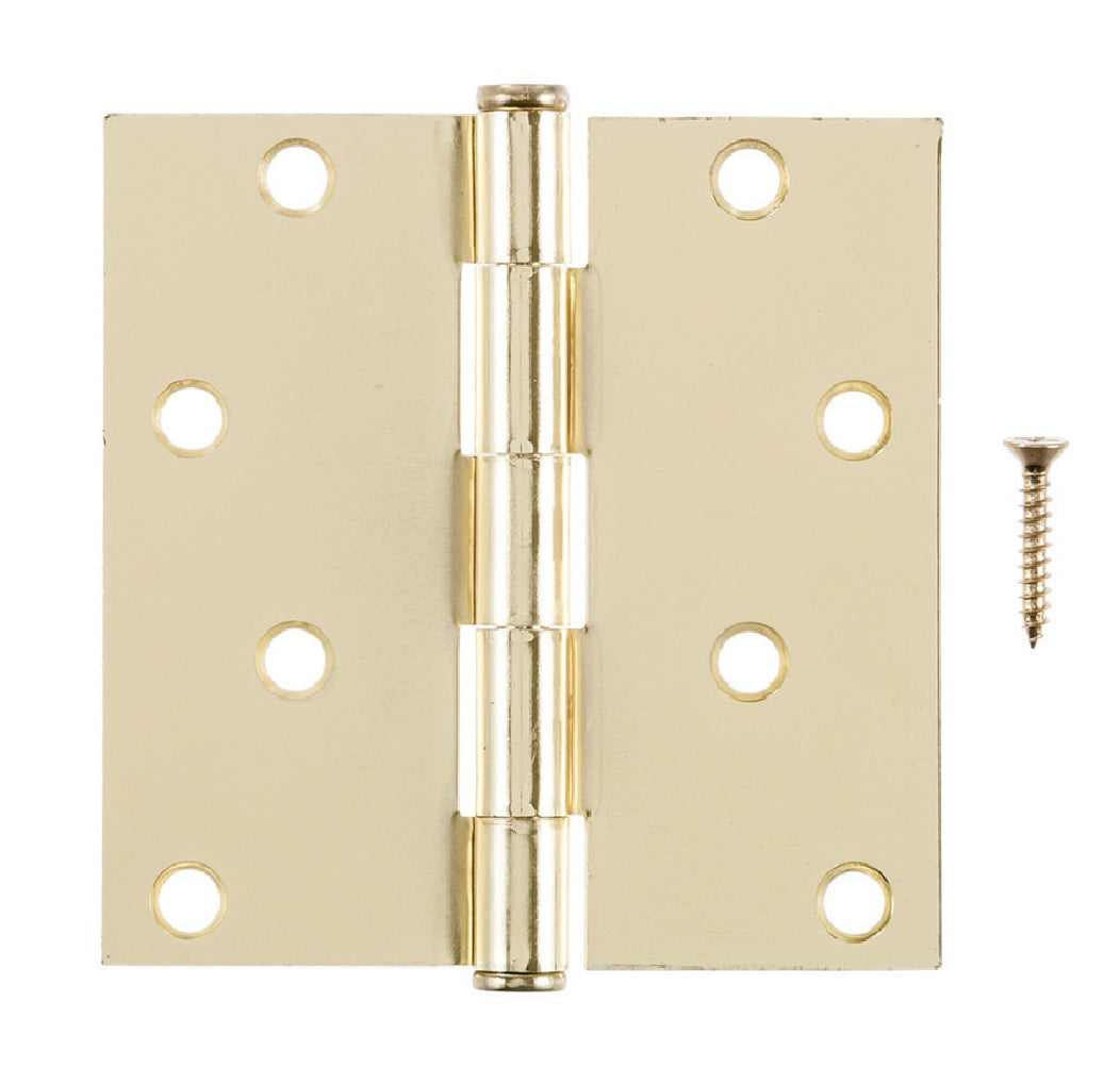 Hampton 01-3550-290 Residential Door Hinge, Bright Brass