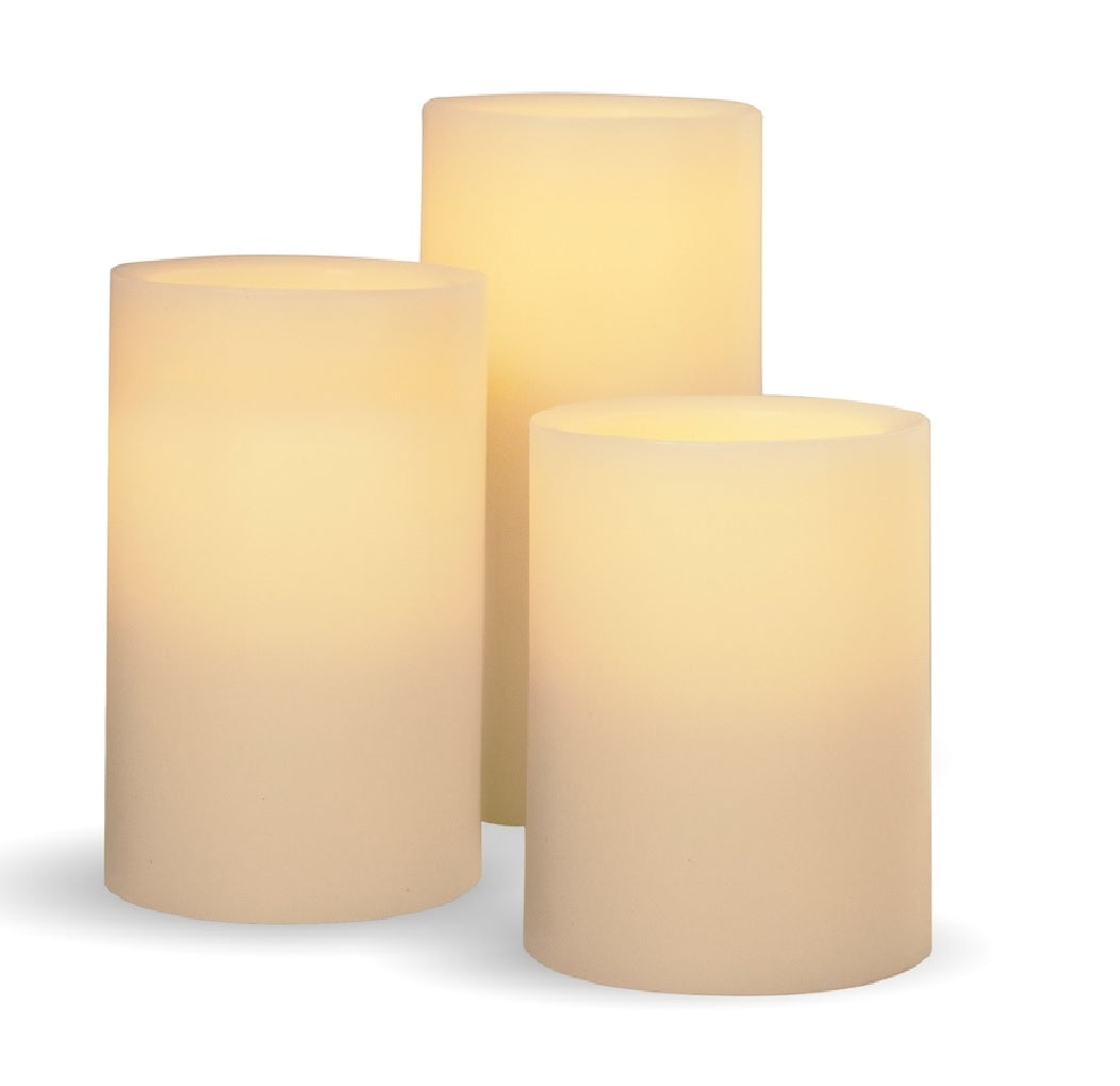 Matchless 30084819 Darice Pillar Flameless Flickering Candle