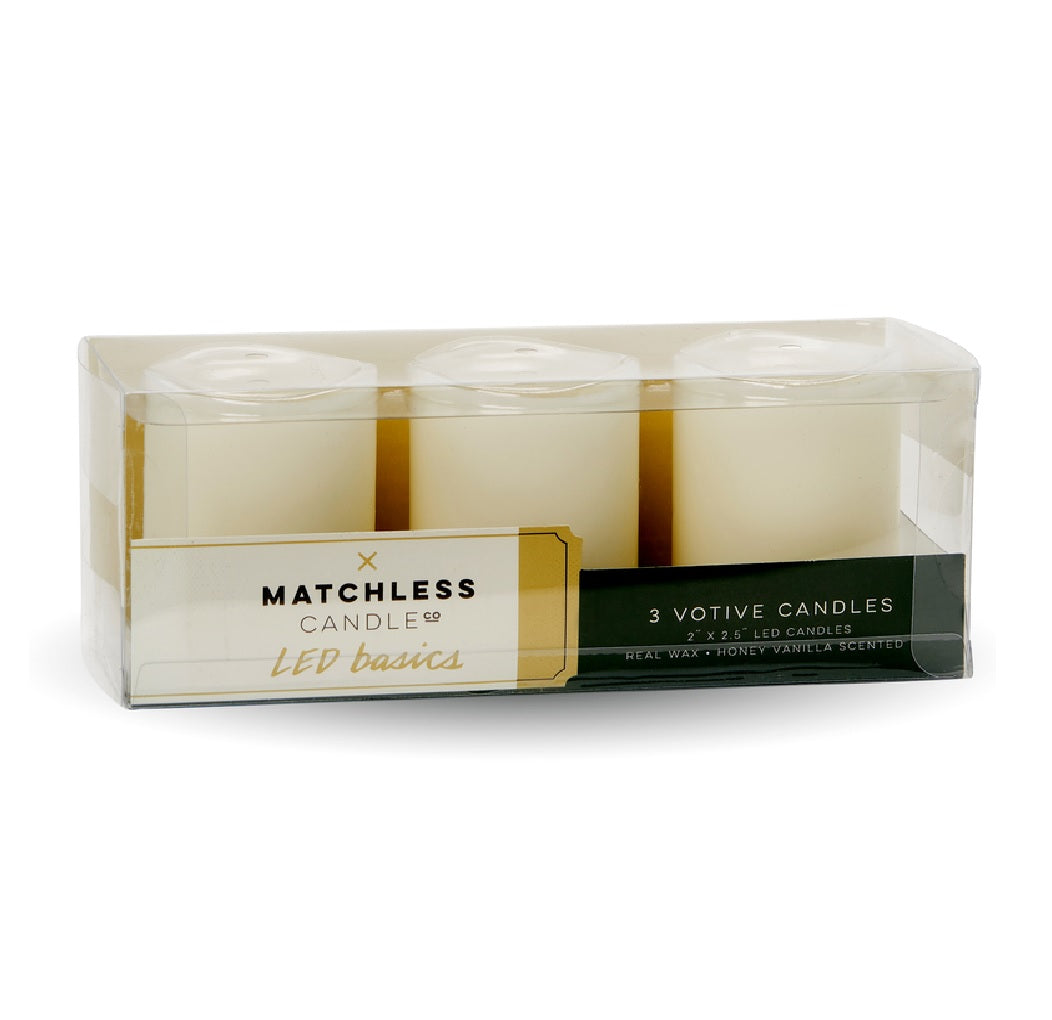 Matchless 30084824 Darice Pillar Flameless Flickering Candle