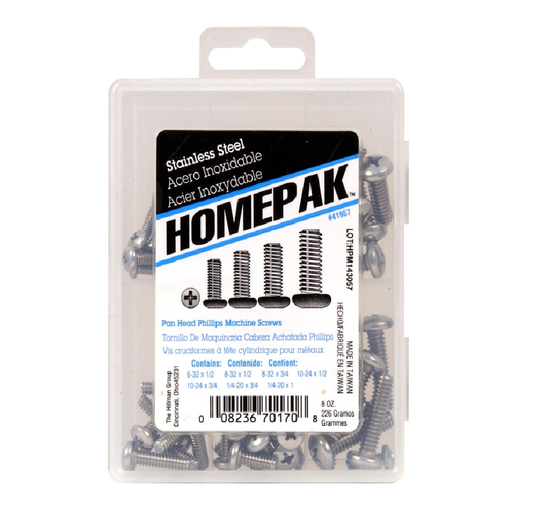 Homepak 41957 Phillips Pan Head Machine Screw Kit
