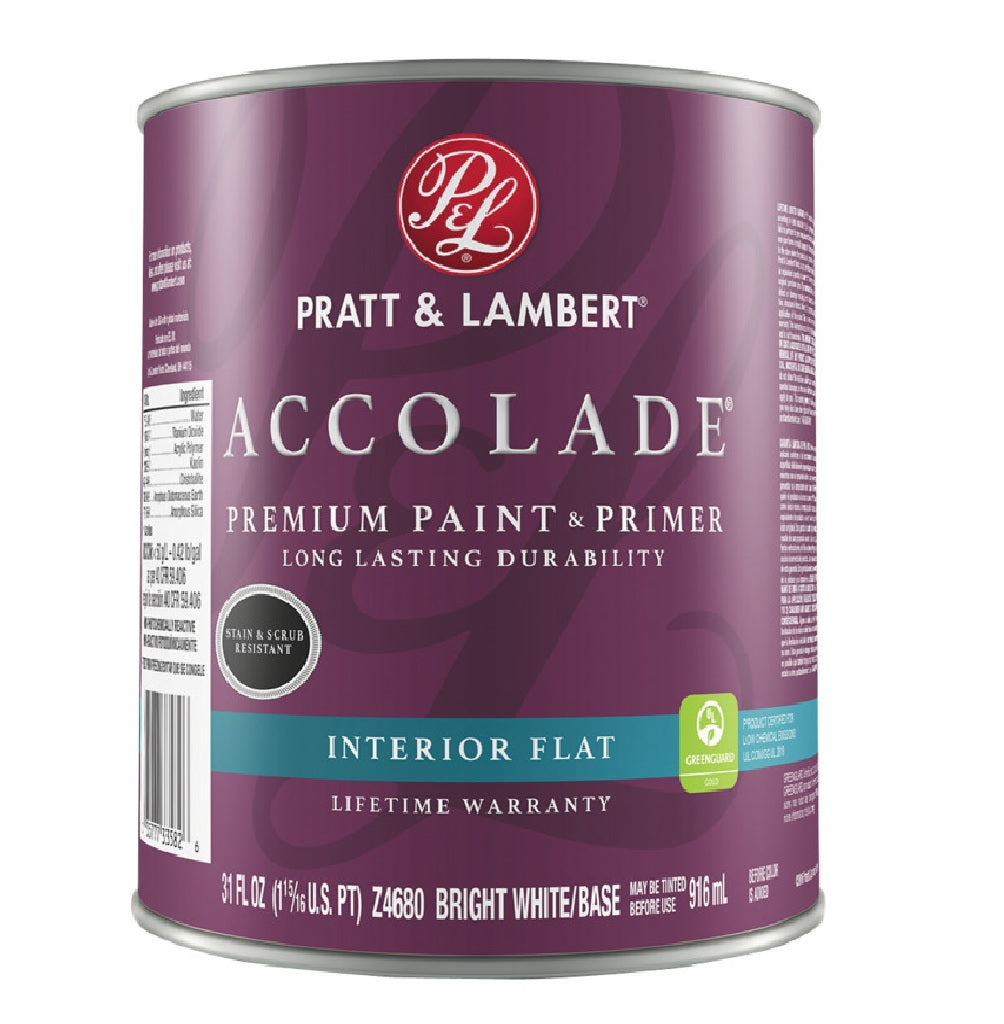 Pratt & Lambert 0000Z4680-14 Accolade Premium Paint & Primer, 31 Oz