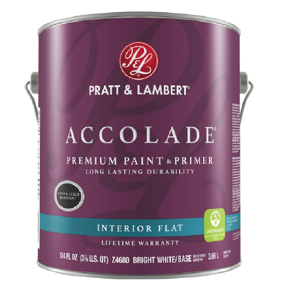 Pratt & Lambert 0000Z4680-16 Accolade Premium Paint & Primer, 124 Oz