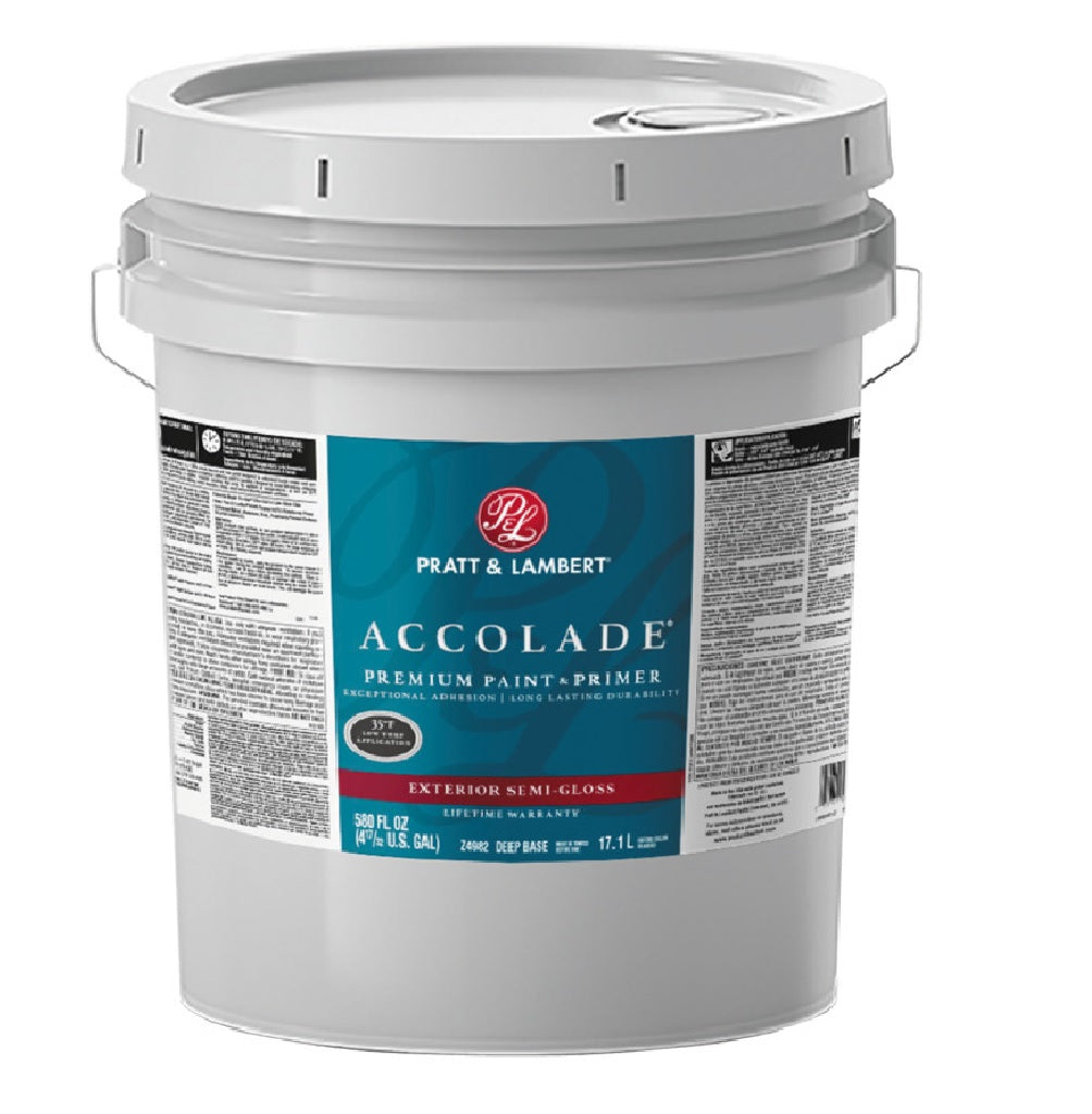 Pratt & Lambert 0000Z4982-20 Accolade Exterior Premium Paint & Primer, 5 Gallon