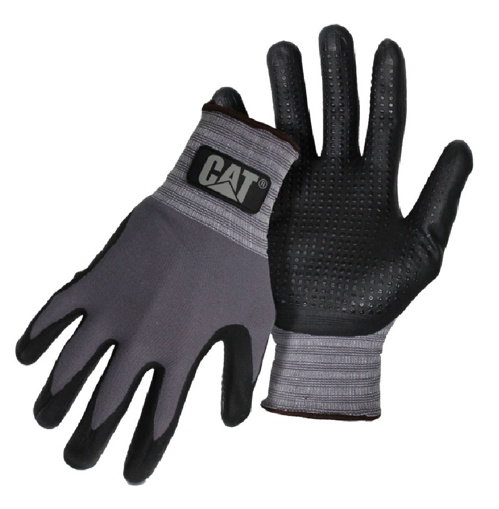 Cat CAT017419L Dipped And Dotted Nitrile Coated Palm Gloves