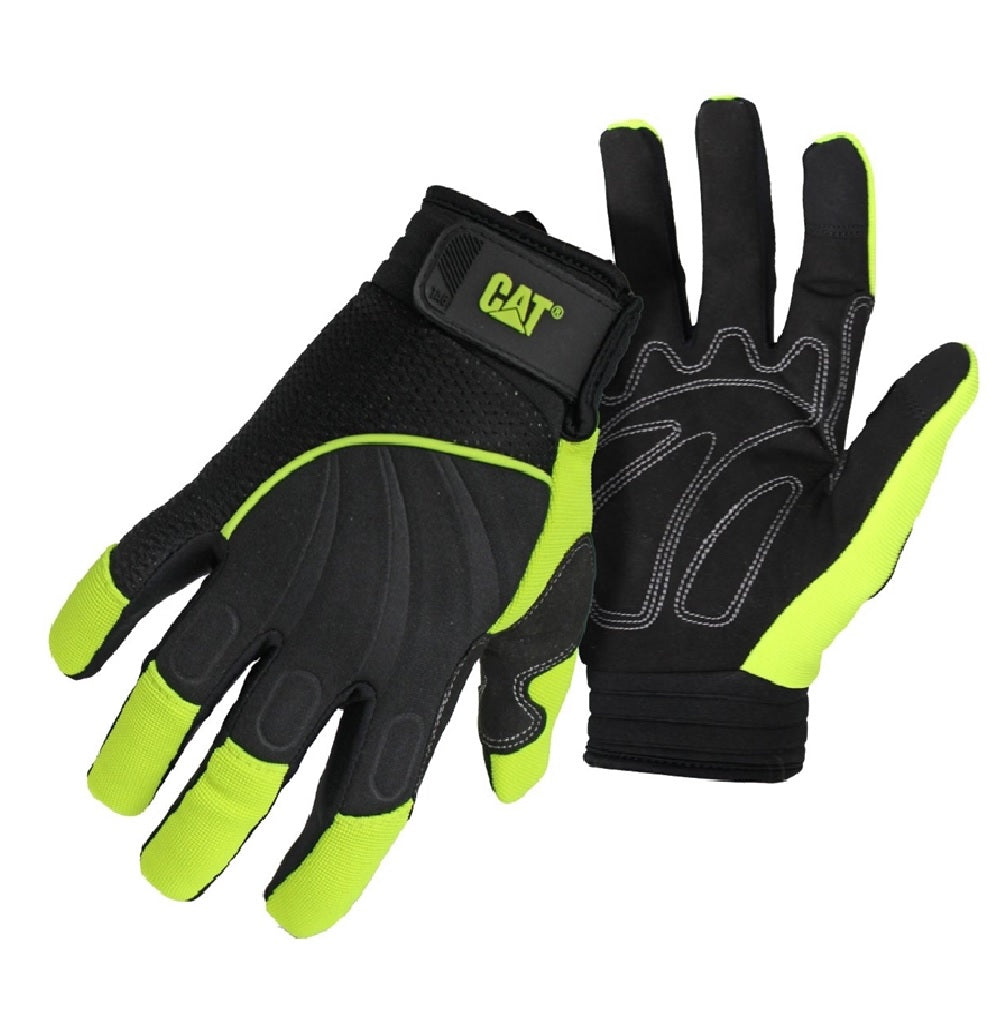 Cat CAT012224M High Visibility Synthetic Palm Utility Gloves