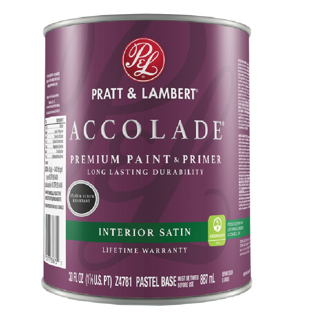 Pratt & Lambert 0000Z4781-14 Accolade Premium Paint & Primer, 30 Oz