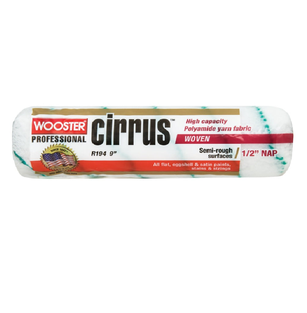 Wooster R194-9 Cirrus Nap Roller, 1/2 Inch