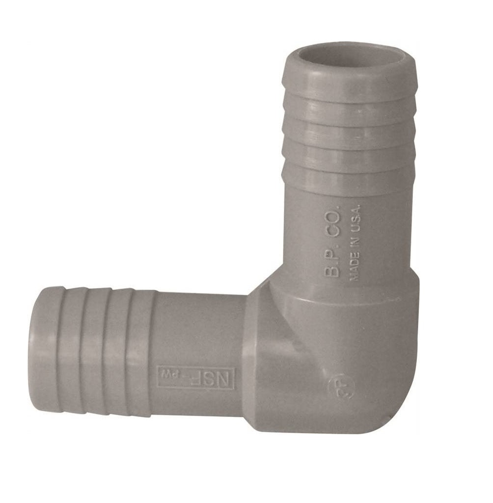 Genova UPPE-05 Insert Hose Elbow, Grey