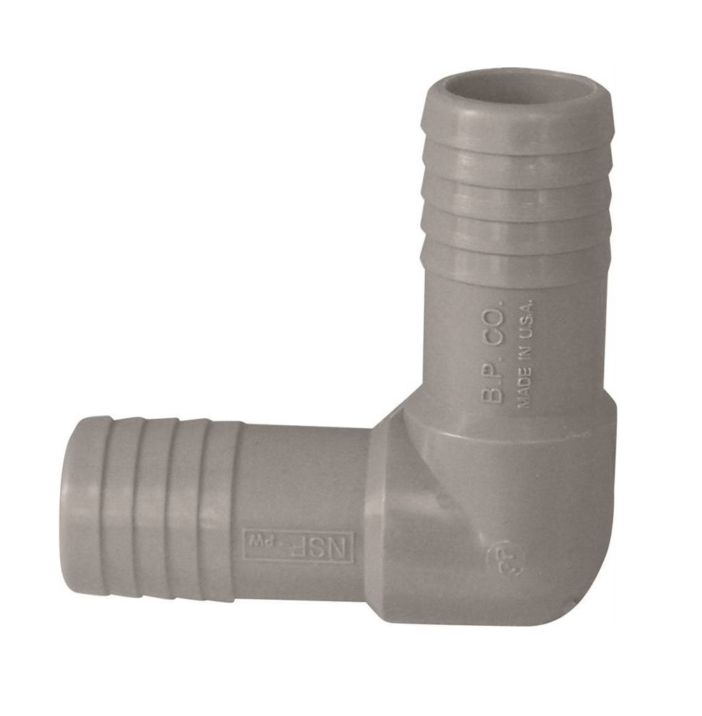Genova UPPE-07 Insert Hose Elbow, Grey