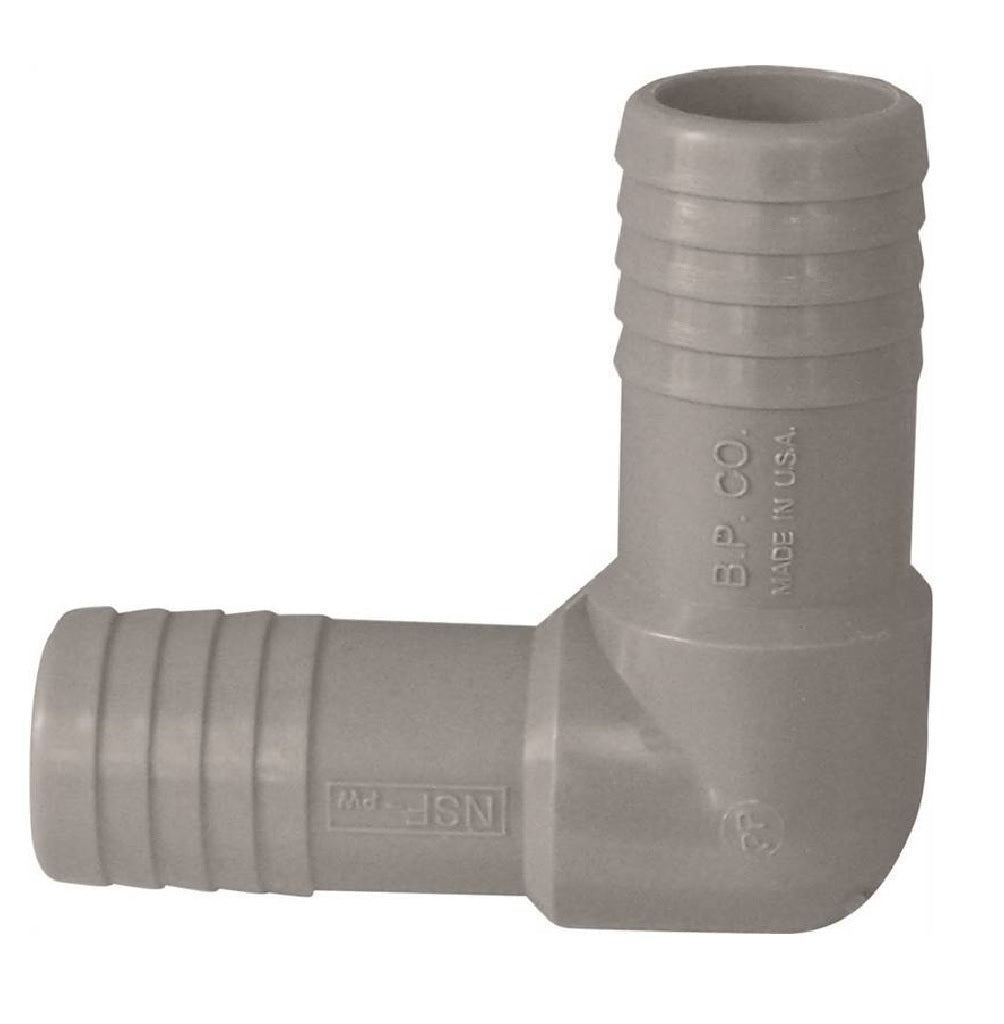 Genova UPPE-10 Insert Hose Elbow, Grey