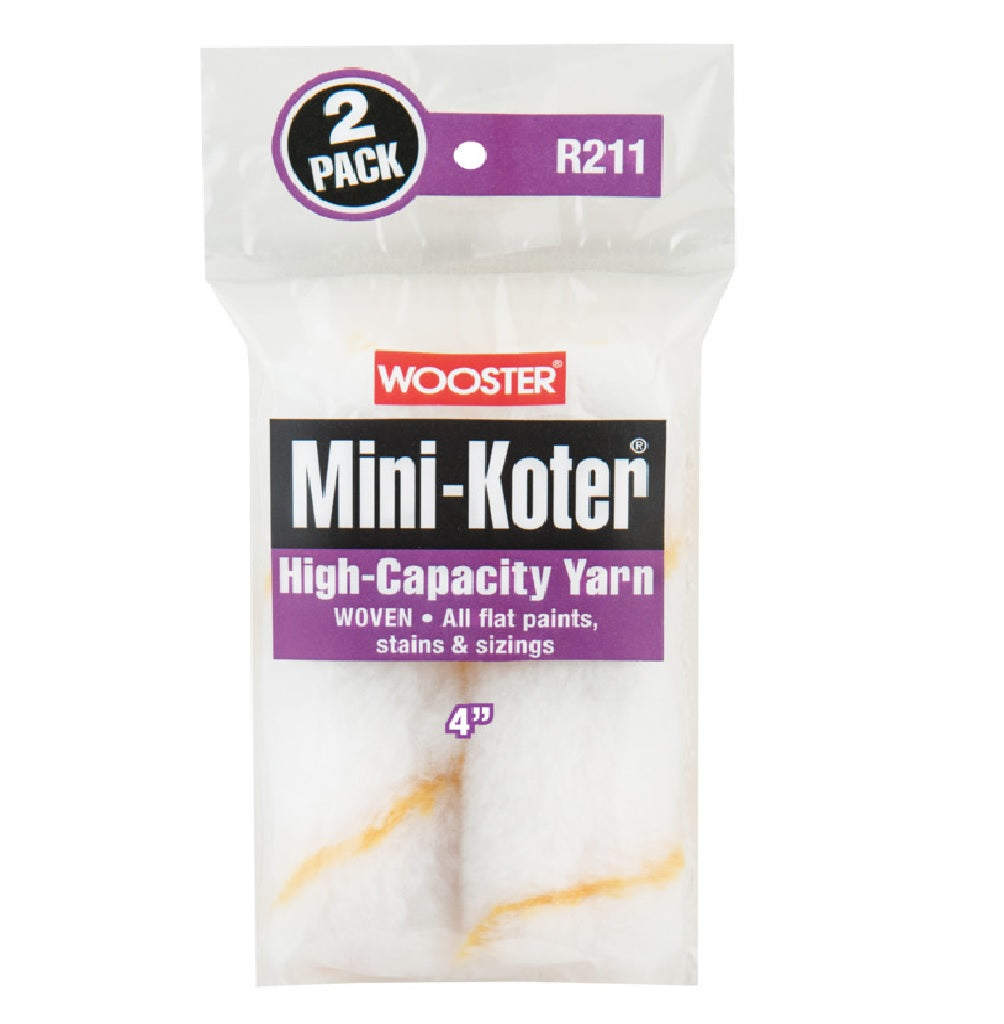 Wooster R211-4 High-Capacity Yarn Paint Roller, 4 Inch