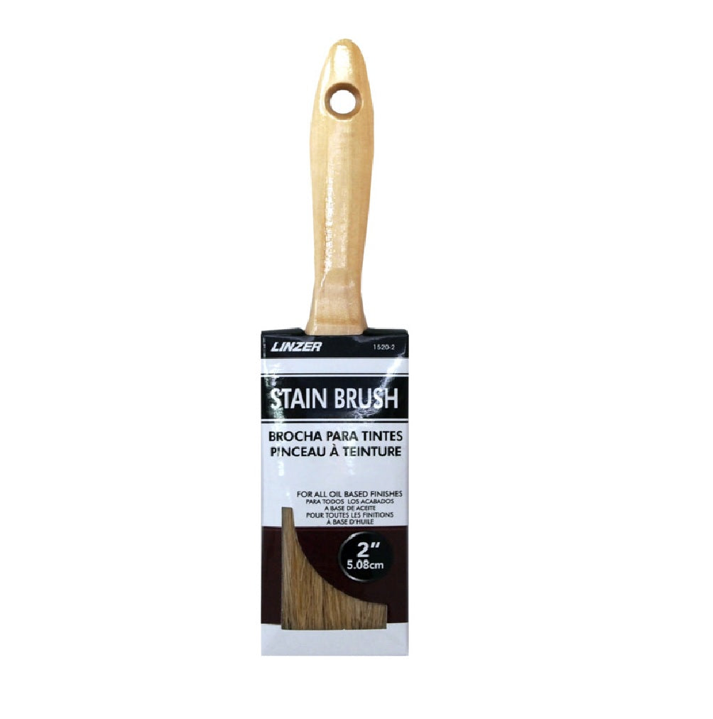 Linzer HD 1520-0200 Flat Stain and Polyurethane Brush