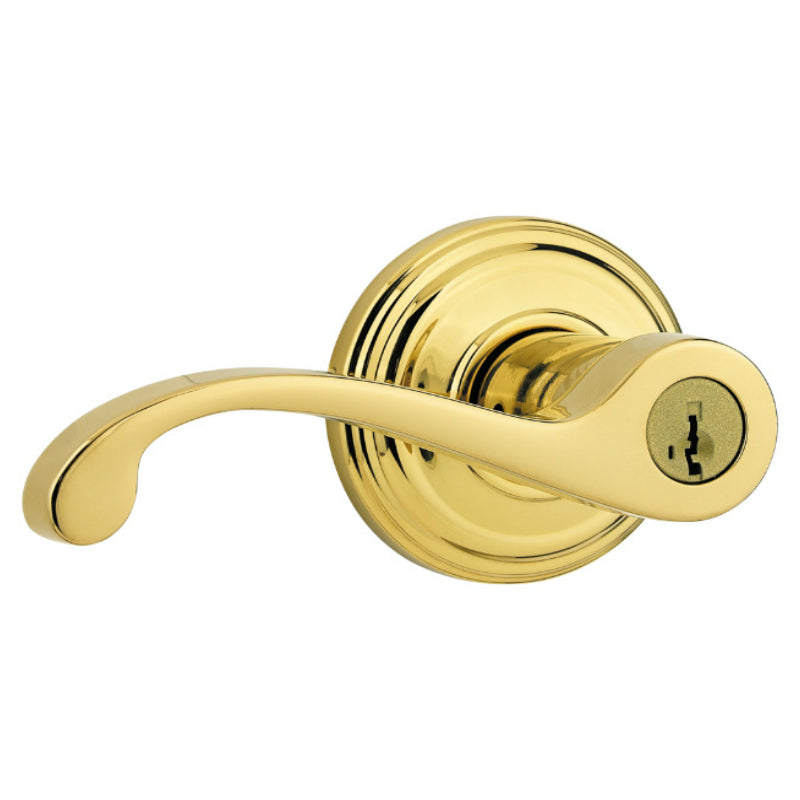 Kwikset  740CHL 3 SMT Commonwealth Keyed Entry Lever,Polished Brass