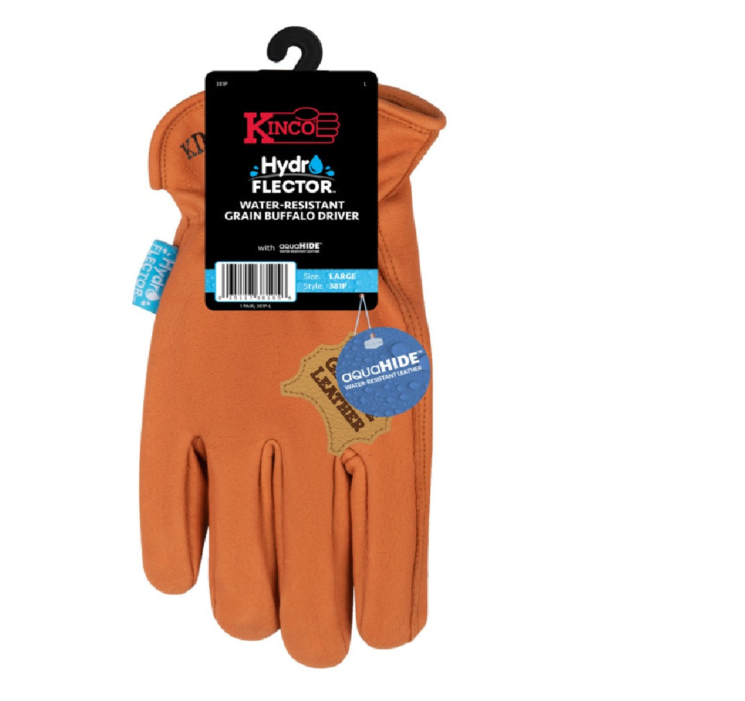 Kinco 381P-M Grain Grain Buffalo Gloves, Medium