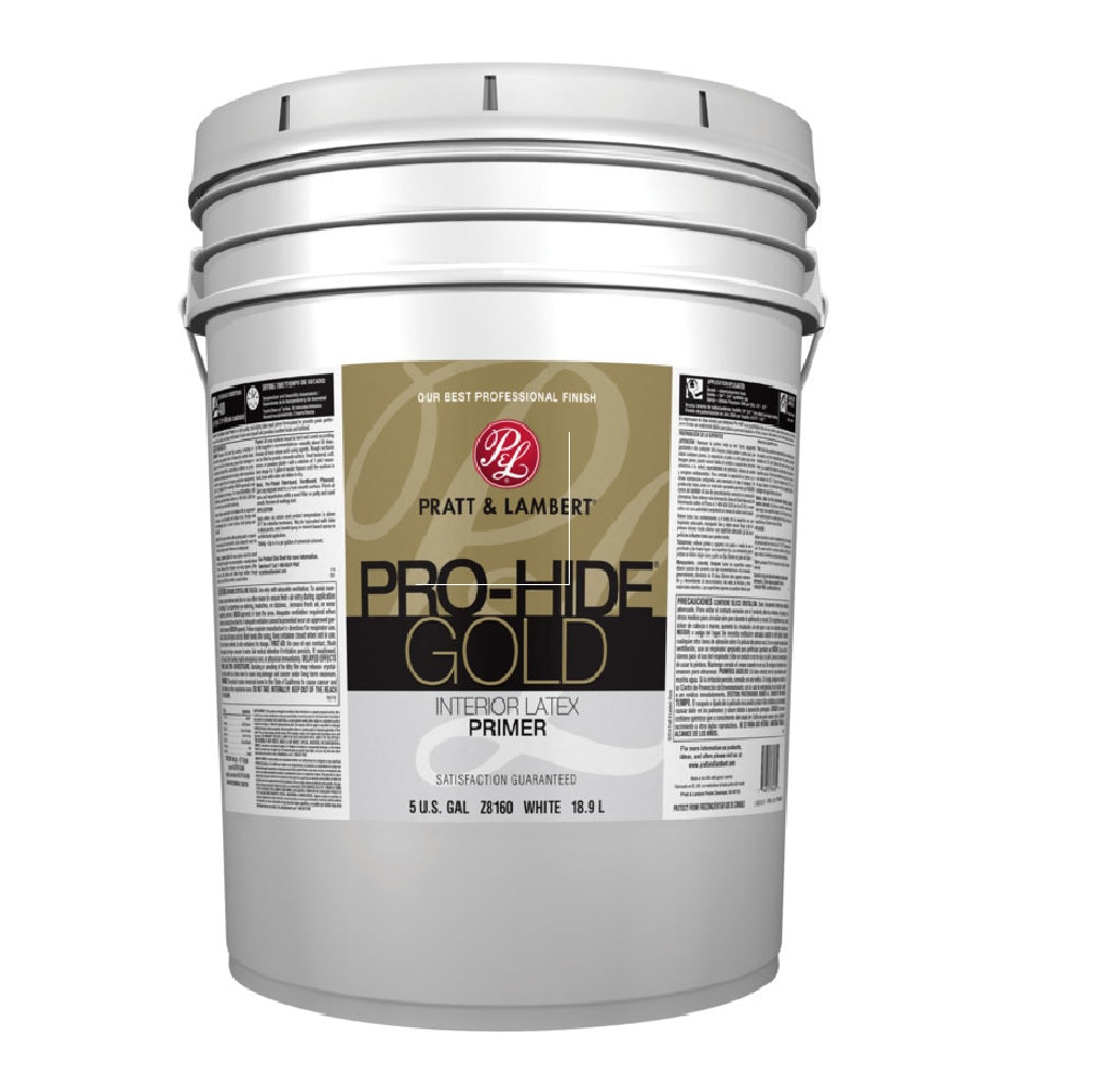 Pratt & Lambert 0000Z8160-20 Pro-Hide Gold Interior Latex Primer, 5 Gallon